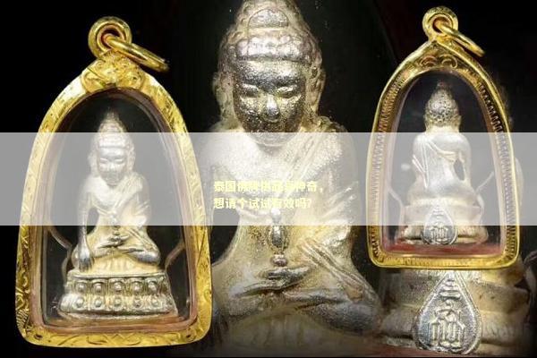 泰国佛牌供品真神奇，想请个试试有效吗？