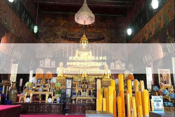 泰国情降能被看出来吗（泰国情降会被反噬吗）