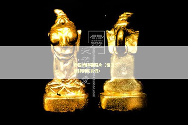 泰国情降要照片（泰国情降到底真假）