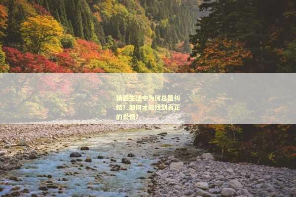 情感生活中为何总是纠结？如何才能找到真正的爱情？