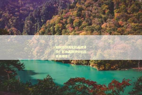 如何找到真实的品牌评价？影响品牌评价的因素有哪些？