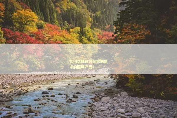 如何选择适合您家居需求的照明产品？
