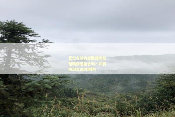 真实有效的泰国佛牌能帮助情感复合吗？如何找到合适的佛牌！